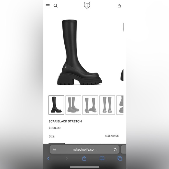 Naked Wolfe Black Women's Boots - Picture 10 of 11